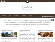 Tablet Screenshot of landhotel-laarmann.de